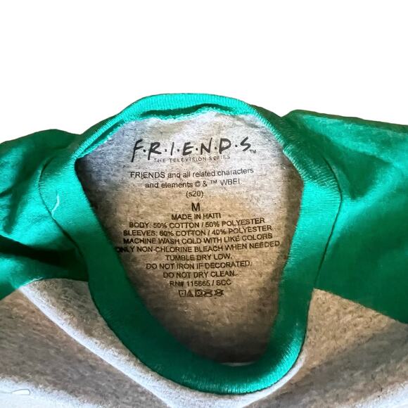 FRIENDS TV Show Graphic Baseball T SHIRT MED Mens Womens Central Perk Coffee TEE - Picture 4 of 7